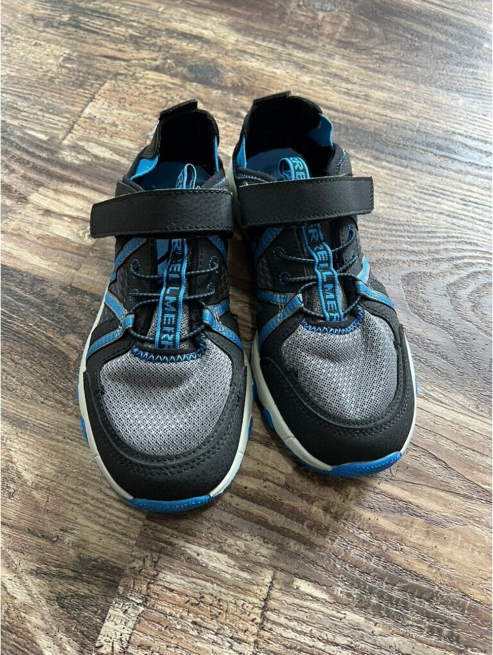 Merrell Hydro Free Roam Big Kid 5 Water Hiking Shoes Black Blue Youth EU 36